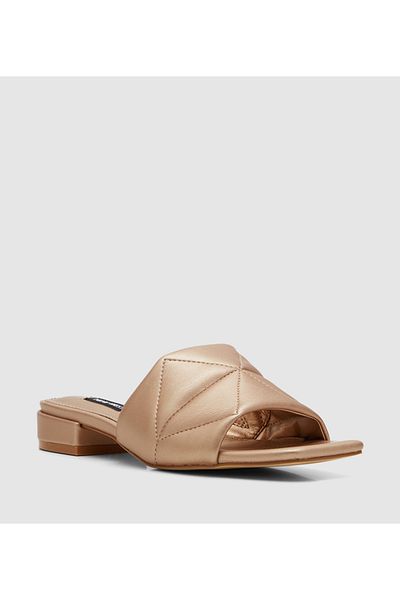 Nine West Women Gold Sandals