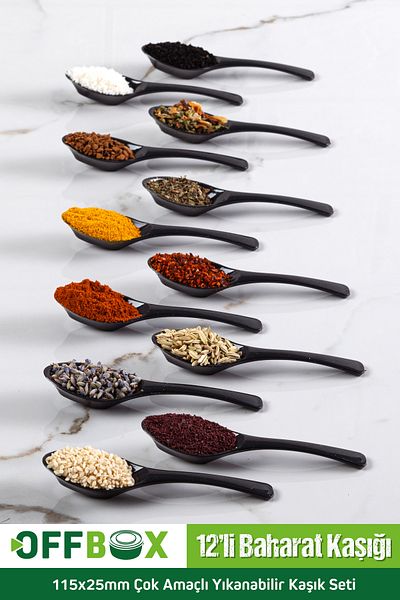 OFFBOX 12 Pieces Spice Spoon Breakfast Spice Spoon Spoon Set BK-12