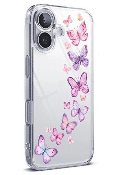 3GEN CASE İphone 16 Uyumlu Desenli Şeffaf Silikon Kılıf