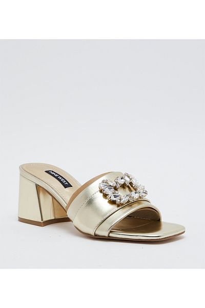 Nine West Women Gold Sandals