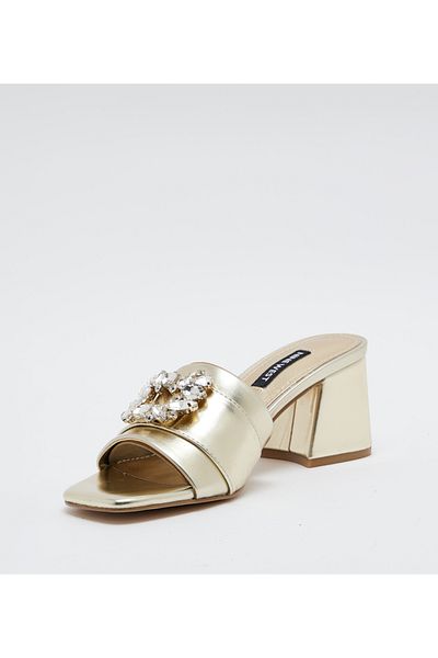 Nine West Women Gold Sandals