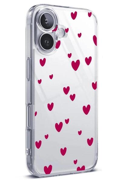 3GEN CASE İphone 16 Uyumlu Desenli Şeffaf Silikon Kılıf