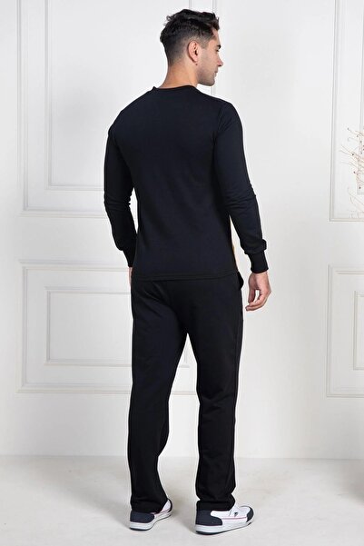 By Mecit Pijama Büyük Beden Erkek Uzun Kollu Pijama Takımı %100 pamuk