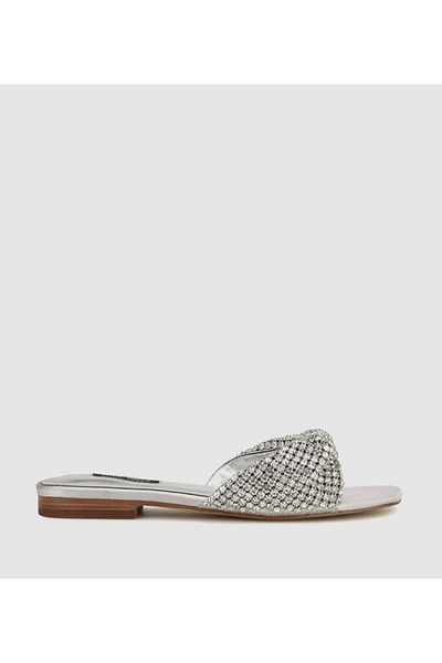 Nine West Women Silver Sandals