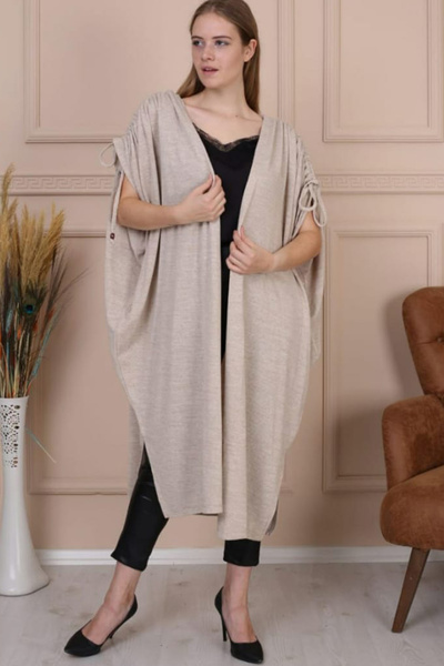 Cockatoo Women's Relax Fit Shawl Collar Woven Kimono