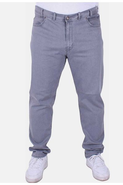 AKTEZ-EL Men's Jeans - Lycra, Plus Size, Grey, Battalion 1502