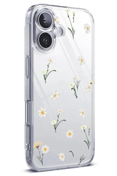 3GEN CASE İphone 16 Uyumlu Desenli Şeffaf Silikon Kılıf