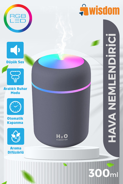 PONİS H2O 300 Ml Ulrasonik Hava Nemlendirici Ve Aroma Difüzörü