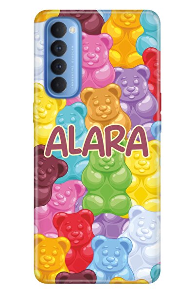 OPPO Reno 4 Pro Uyumlu Kılıf İsim Yazılı Kişiye Özel Silikon Model-15