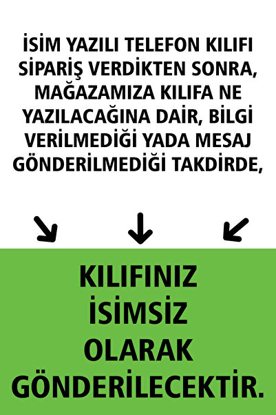 omix X5 Uyumlu Kılıf İsim Yazılı Kişiye Özel Silikon Model-38