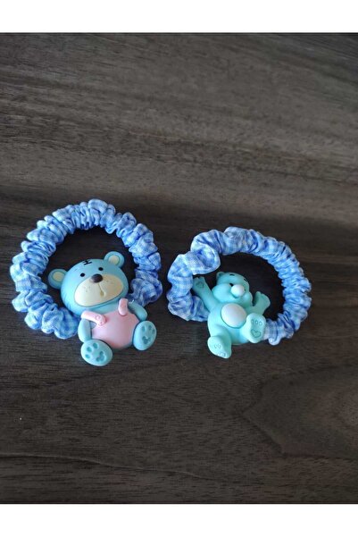 zyc 2 Pieces Girl's Cute Teddy Bear Rubber Buckle