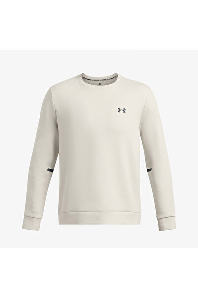 Under Armour Ανδρικό λευκό φούτερ Unstoppable Fleece Crew Neck