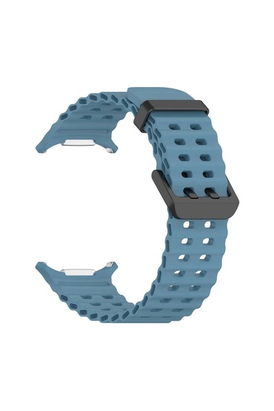 Tagomoon Samsung Galaxy Watch Ultra 47mm Ile Uyumlu Kordon Dalgalı Delikli Me...