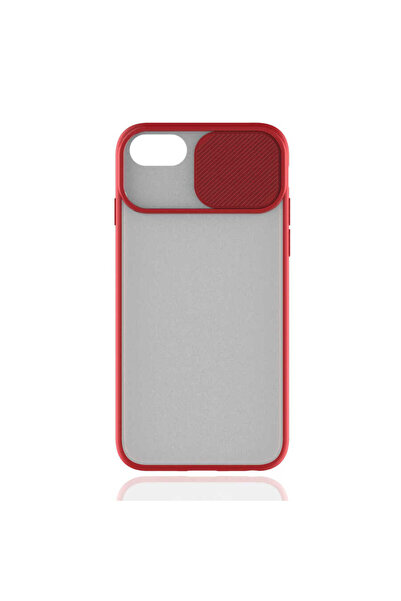 noktaks Apple Iphone 8 Plus Kılıf Kamera Sürgü Mat Arka Yüzey Renkli Çerçeve ...