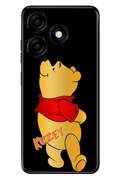 TECNO Spark 10c - Spark 10 4G Uyumlu Kılıf İsim Yazılı Kişiye Özel Silikon Mo...