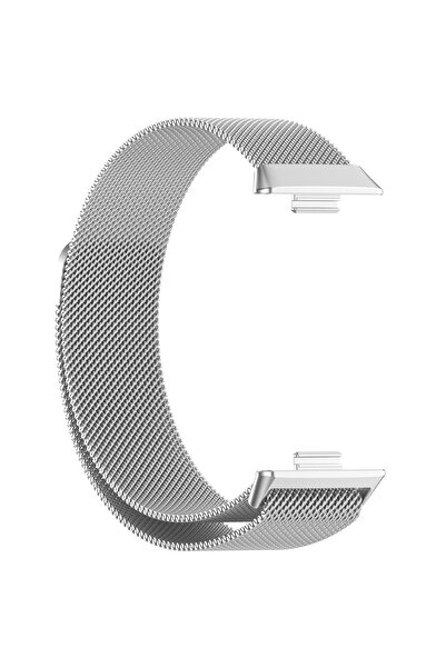 Techmaster Huawei Watch Fit 3 Fit 4 Fit 4 Pro Uyumlu Manyetik Mıknatıslı Hasır Kordon Kayış