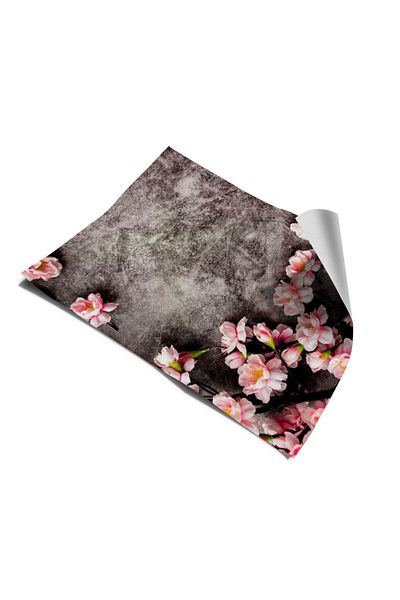 Bigaimaj Capac pentru frigider și mașină de spălat vase cu model floral - folie autocolantă
