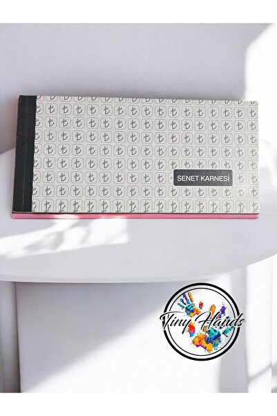 tiny hands Senet Karnesi 50 Yaprak Karton Kapaklı Senet Karnesi