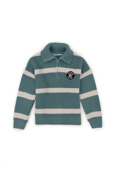 U.S. Polo Assn. Girl's Cream Polo Neck Sweater