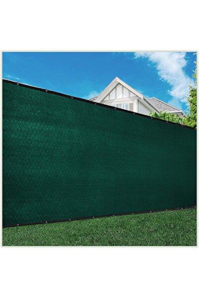 DR 1 m X 10 m Gölgelik File %95 Koyu Yeşil Halkalı Kolonlu Gölgeleme Filesi B...