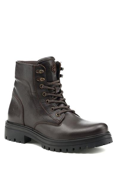 lumberjack Wagner 1pr Γνήσιο Δερμάτινο Comfort Casual Ανατομικές Μπότες με φερμουάρ