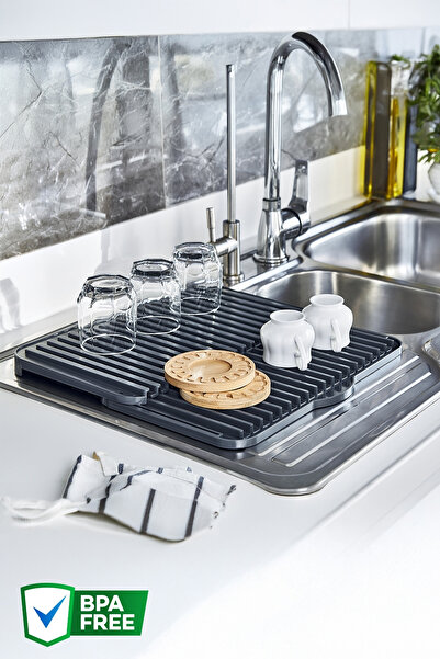 Nandy Home Çok Amaçlı Bulaşıklık Tezgah Üstü Kurutmalık Bulaşık Tepsisi