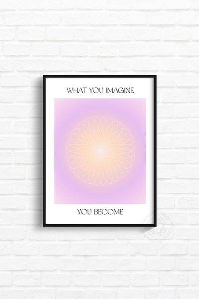 Basquiart Αφίσα της σειράς Aura με μαύρο πλαίσιο, Αριθμός πίνακα: 14