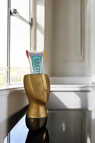 Evene Gold Antique Model 23 - Toothbrush Holder, Toothbrush Holder and Holder Stand