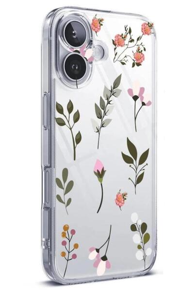 3GEN CASE İphone 16 Plus Uyumlu Desenli (Kamera Korumalı) Şeffaf Silikon Kılıf