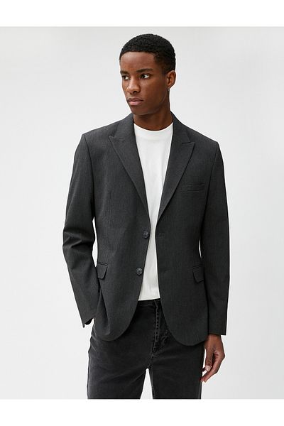 Koton Blazer Jacket Slim Fit s detailem na knoflík