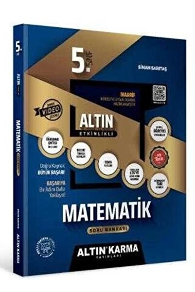 Altın Karma Yayınları 5. Sınıf Matematik Altın Etkinlikli Kazanım Soru Bankası