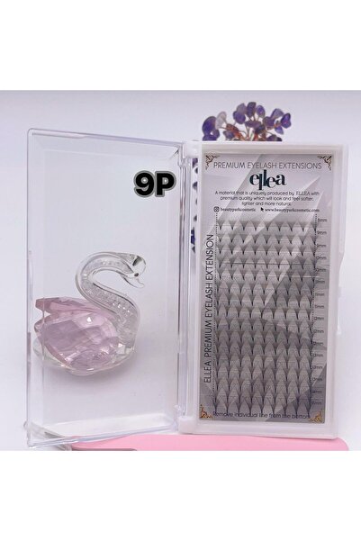 Elea 9D ÇEK BIRAK HAZIR VOLÜM İPEK KİRPİK 0.7 KALINLIK D KIVRIM 8-15MM BOY ARALIĞI