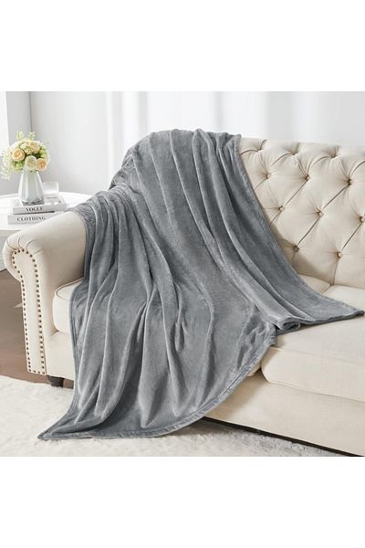 Donetella King Size Fleece Blanket 210x240 cm, Soft & Cozy, 350 GSM, Ideal for Bed & Sofa