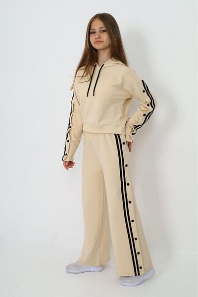 Jannock Σετ φόρμας 100% βαμβακερή κουκούλα Oversize για κορίτσια