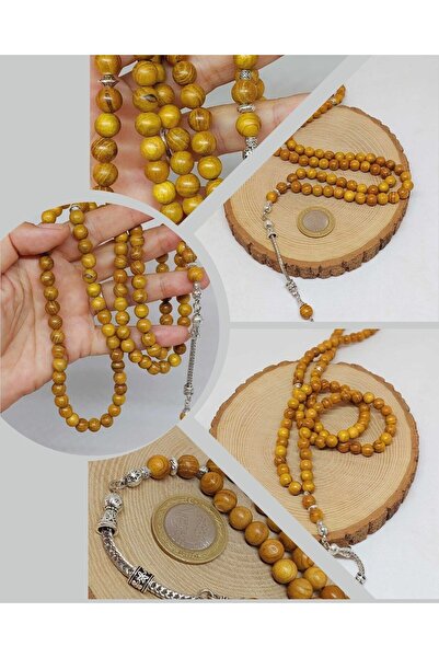 Yasamtohumu Rozariu din lemn de teak 99 bucăți 8 mm (45260)