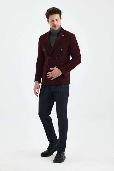 Savira slimfit ανδρικό μπουφάν μονό γιακά drop 6 υφαντό νέα σεζόν