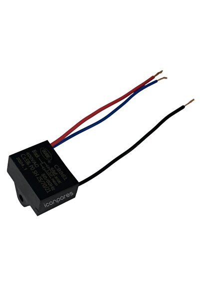 Parmis Vantilatörü Kondansatör 3 Kablolu (0.6µF ve 1.2µF kapasitans)