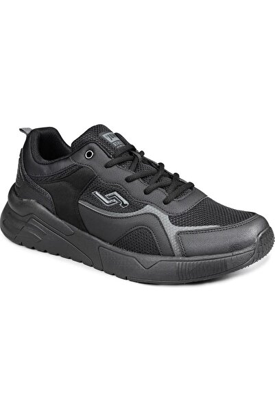 Jump 25519 Μαύρα K.grey Comfort Casual Anatomical Daily Sports Shoes