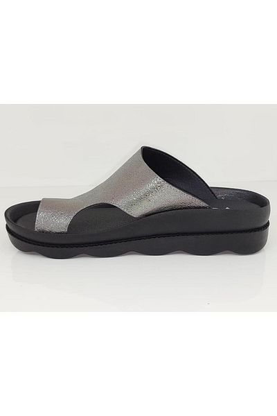Voga 1742 Platinum Cracked Comfort Casual Ανατομικές Σαγιονάρες