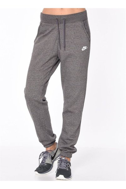 Nike Kadın Spor Giyim Normal Polar Pantolon 803650-071 (Gri / Small)