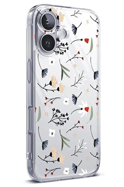 3GEN CASE İphone 16 Plus Uyumlu Desenli (Kamera Korumalı) Şeffaf Silikon Kılıf