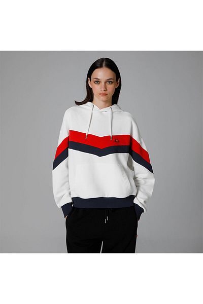 Ellesse Бял дамски суитшърт Oversize - Ef178-of