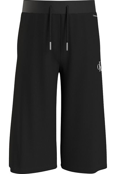 Calvin Klein Monogram Printed Drawstring Waist Capri Pants