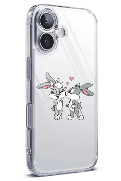 3GEN CASE İphone 16 Uyumlu Desenli Şeffaf Silikon Kılıf (Kamera Korumalı)