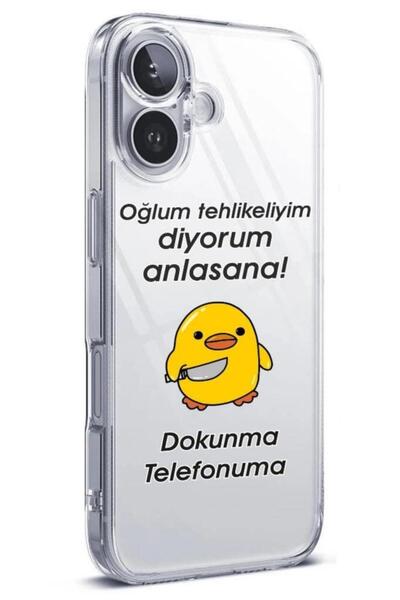 3GEN CASE İphone 16 Plus Uyumlu Desenli (Kamera Korumalı) Şeffaf Silikon Kılıf