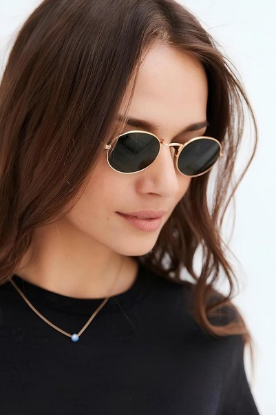 MACERATİ Black Glass Rose Framed Unisex Ellipse Model Sunglasses
