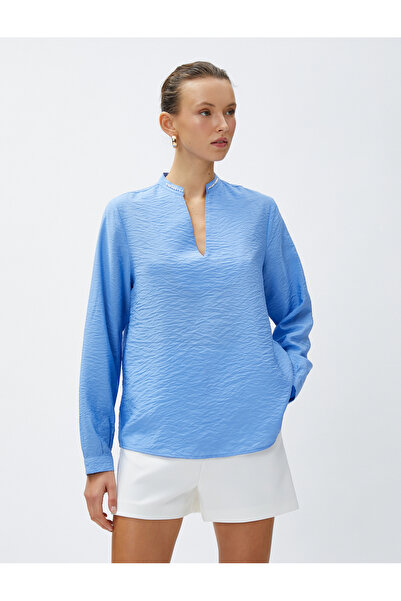 Koton Bluză cu detalii perle Guler Judecător