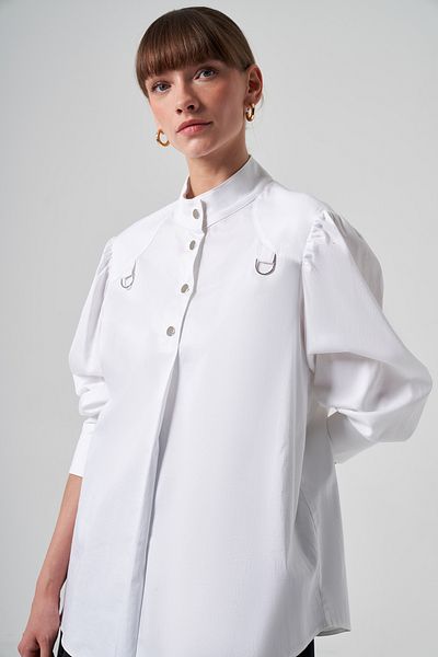 Nuss Ecru Cotton Shirt - Model 3002