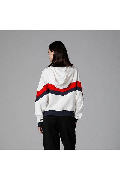 Ellesse Бял дамски суитшърт Oversize - Ef178-of
