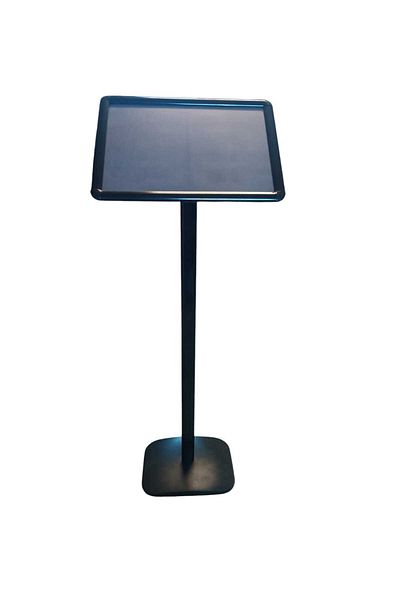 Panda A3 Black Color Stand Aluminum Diverter Menu Board Diverter 30X42X110Cm